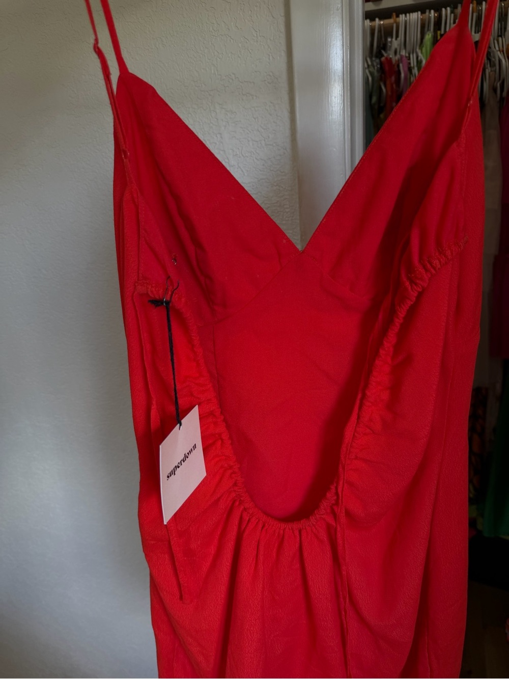 superdown Red Spaghetti Strap Mini Dress - Picture 4 of 5